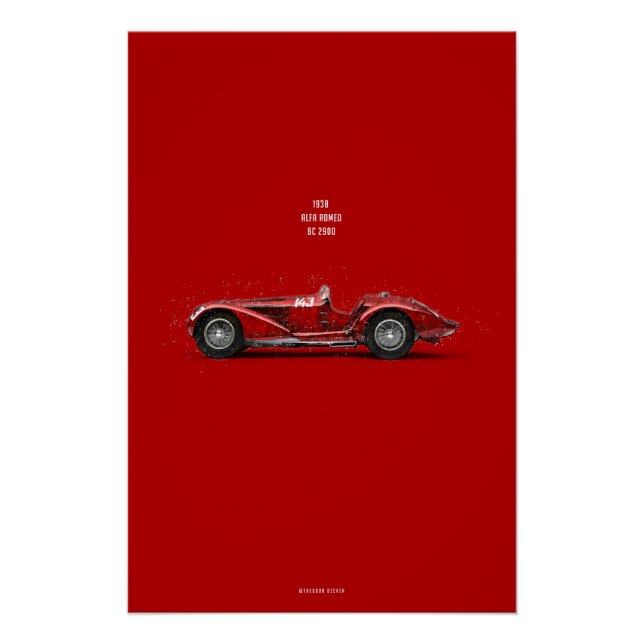 CiC Alfa Romeo 8C Poster (Vorderseite)