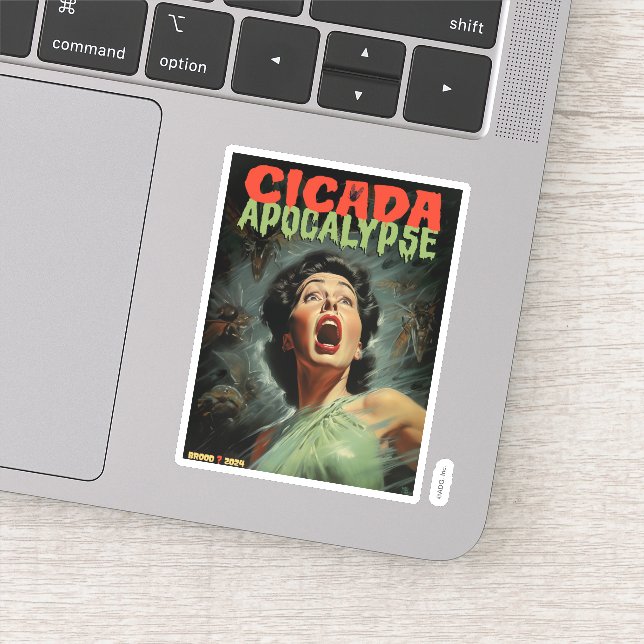 Cicada Apokalypse 2024 Aufkleber (Detail)