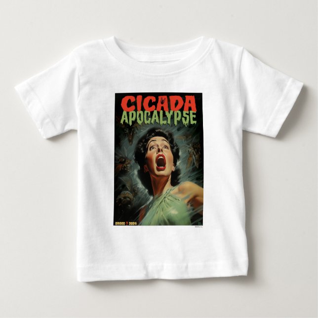Cicada Apokalypse 2024 Baby T-shirt (Vorderseite)