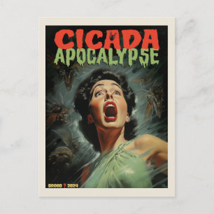 Cicada Apokalypse 2024 Postkarte