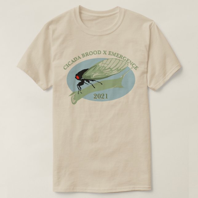 Cicada Brood X Emergence 2021 T-Shirt (Design vorne)