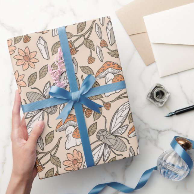 Cicada im Wald Geschenkpapier (Schenken)