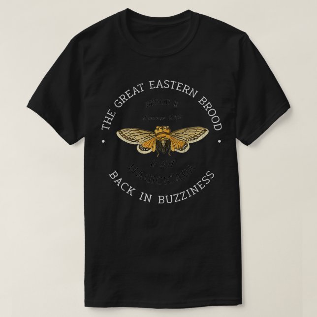 Cicada Insect Great Eastern Brood X USA 2021 Magic T-Shirt (Design vorne)