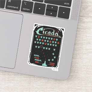 Cicada Invada Aufkleber