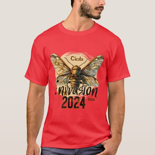 Cicada Invasion 2024 Sommerfrische Familie T-Shirt (Vorderseite)