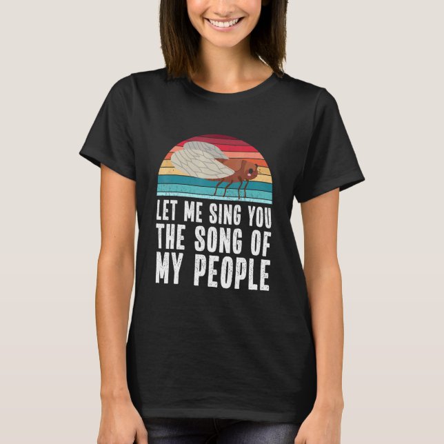 Cicada Meme Brood X Quote T-Shirt (Vorderseite)