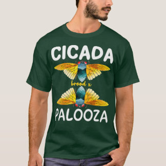 Cicada Palooza Brood X 2021 Entomology Bug Liebe T-Shirt