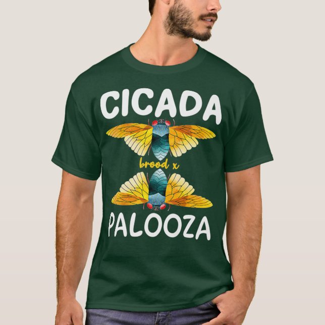 Cicada Palooza Brood X 2021 Entomology Bug Liebe T-Shirt (Vorderseite)