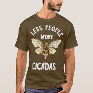 Cicada Schwarzer Einfall Magicicada Brood Insekt T-Shirt
