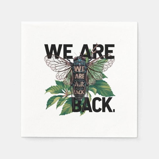 Cicada-Shirt-Design Serviette (Vorderseite)