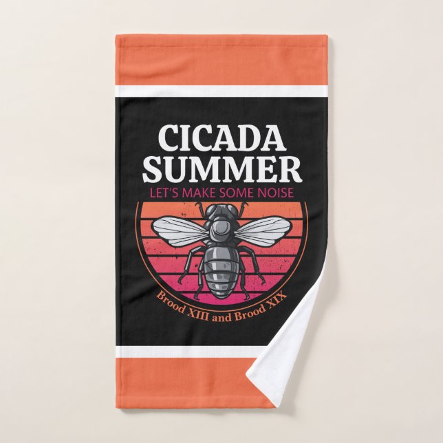 Cicada Sommer Bestes Geschenk für Cicada Brood Lie Badhandtuch Set (Handtuch)