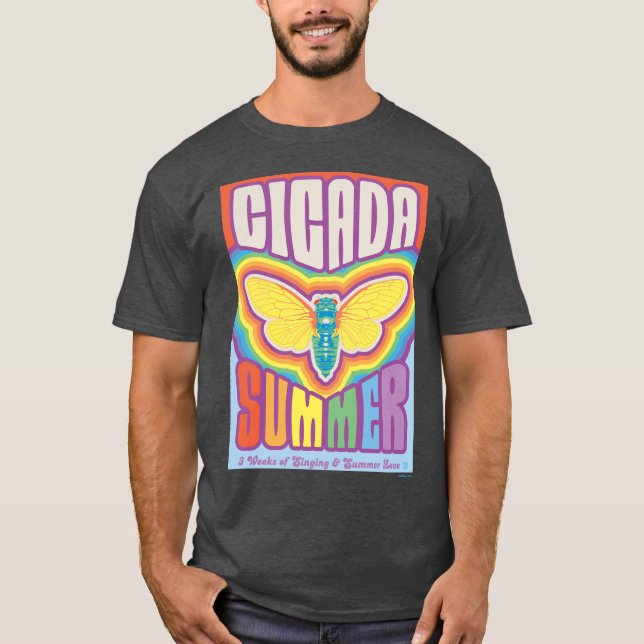 Cicada Summer Liebe T-Shirt (Vorderseite)