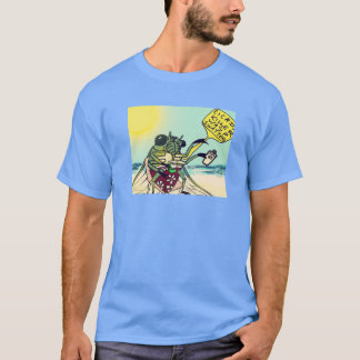 Cicada Summer Postcard Design T-Shirt