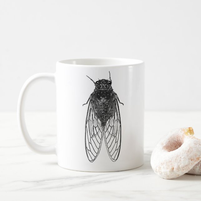 Cicada-Tasse Kaffeetasse (Mit Donut)