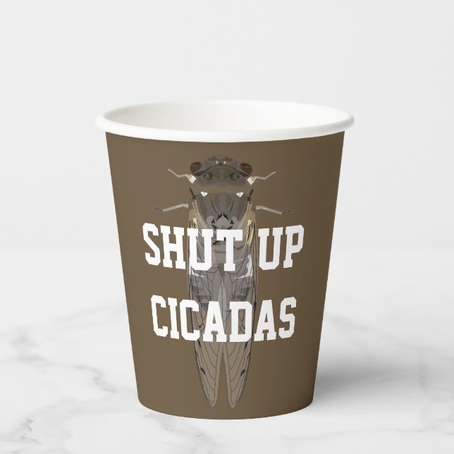 Cicadas beenden pappbecher (Vorderseite)