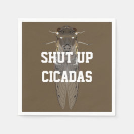 Cicadas beenden serviette