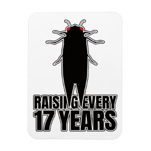 Cicadas Cicada Zombie Bugs - Entomologie Geek Magnet
