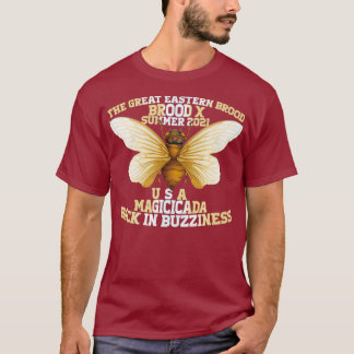 Cicadas Great Eastern Brood X usa 2021 Insekt T-Shirt
