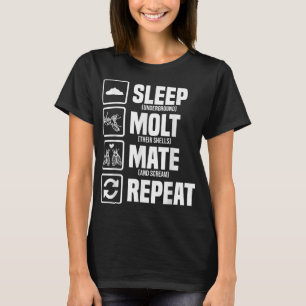 Cicadas Lebenszyklus Schlaf Molt Mate Wiederholung T-Shirt