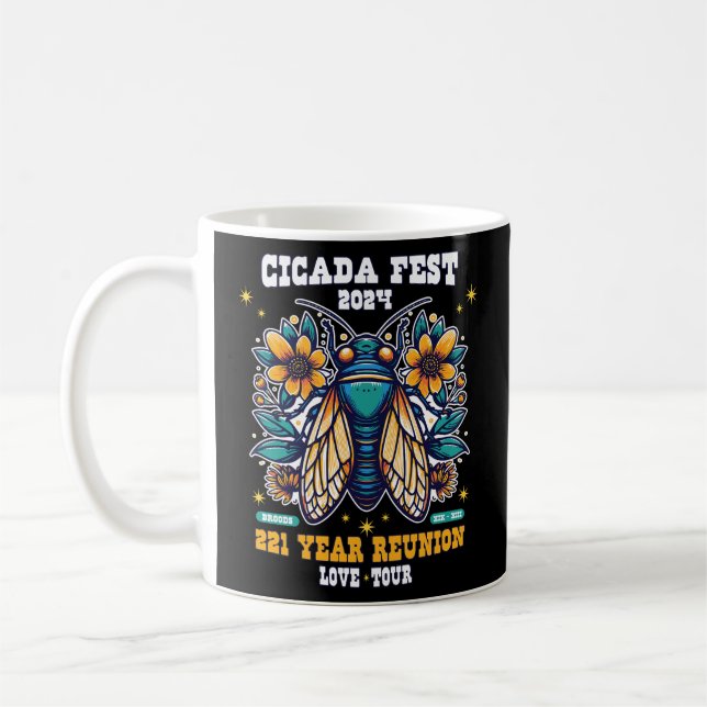 Cicadas T - Shirt 2024 Kaffeetasse (Links)