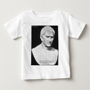 Cicero "Gut & Böse" Weisheitszitat-Karten & Gesche Baby T-shirt