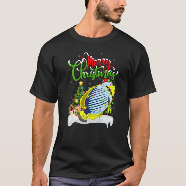Cichlid Fish  Xmas Decorations Santa Cichlid Chris T-Shirt (Vorderseite)