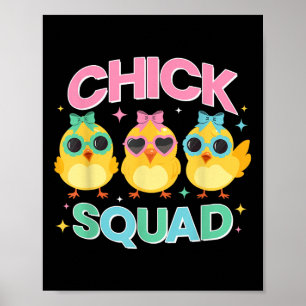 Cick Squad Funny Osterchester Chicks für Kinder Mä Poster