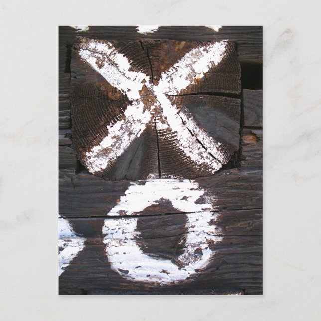 Čičmany Hugs and Kisses Postkarte (Vorderseite)