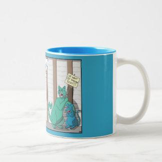 Cider Barrell Follies Comic Zweifarbige Tasse