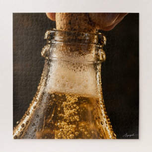 Ciderflaschen-Blasen-Makrofotografie Puzzle