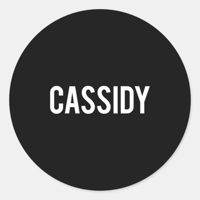 Cidy - Cool New Funny Name Fan Gift Tee  Runder Aufkleber (Vorderseite)