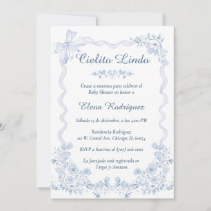 Cielito Lindo Baby Shower Einladung Vorlage