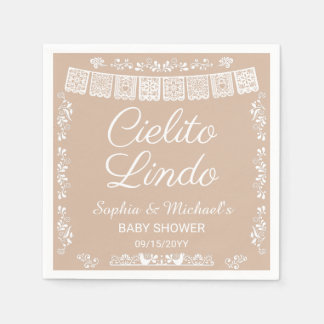 Cielito Lindo Beige Babyparty Serviette
