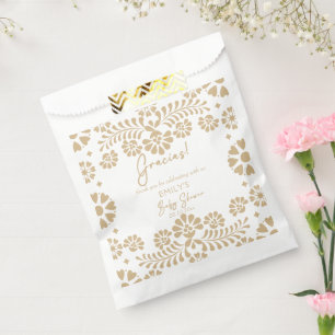 Cielito lindo beige mexikanische Babydusche Geschenktütchen