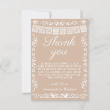 Cielito Lindo Beige Papel Picado Babyparty