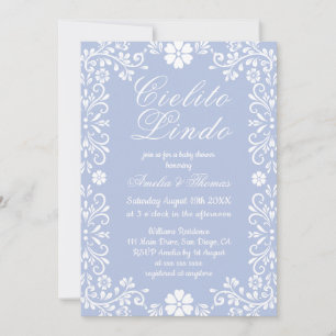 Cielito Lindo Blaue Mexikanische Babyparty Einladung