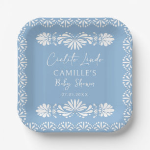 Cielito lindo Blue Mexican Baby Shower Pappteller