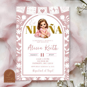 Cielito Lindo Es Nina Baby Shower Spanisch Einladung
