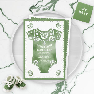 Cielito Lindo grüne Babydusche Bücher für Baby Begleitkarte