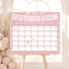 Cielito Lindo Guess the due Date calendar Poster