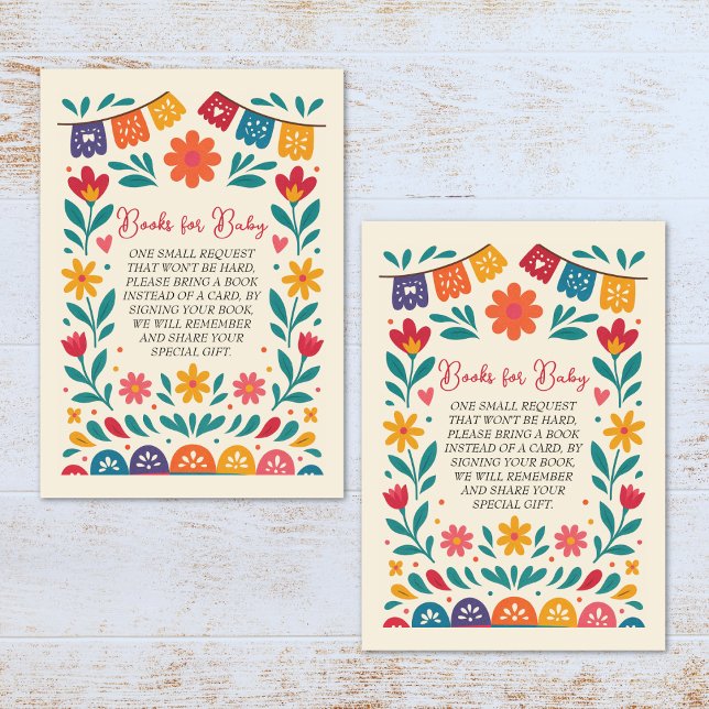Cielito Lindo Mexican Baby Shower Books for Baby Begleitkarte (Von Creator hochgeladen)