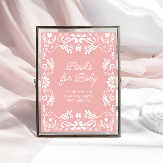 Cielito Lindo Mexican Baby Shower Books for Baby Poster (Von Creator hochgeladen)