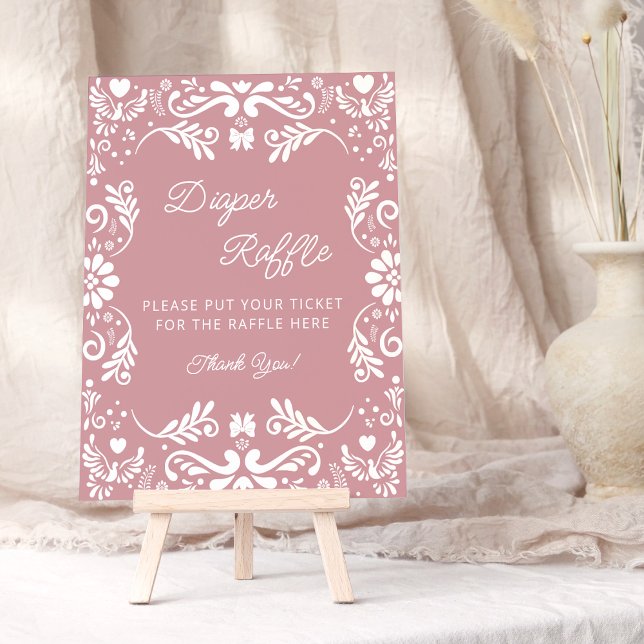 Cielito Lindo Mexican Baby Shower Diaper Raffle Poster (Von Creator hochgeladen)