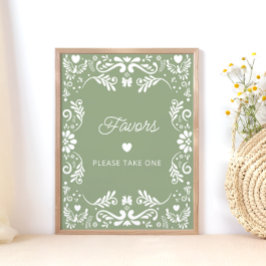 Cielito Lindo Mexican Baby Shower Favoriten Poster