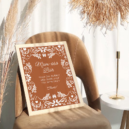 Cielito Lindo Mexican Baby Shower Mama-osa Bar Poster
