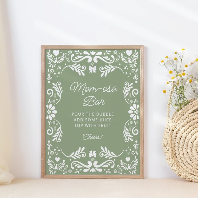 Cielito Lindo Mexican Baby Shower Mama-osa Bar Poster (Von Creator hochgeladen)