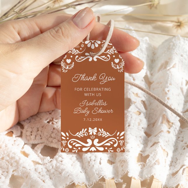 Cielito Lindo Mexican Baby Shower Vielen Dank Geschenkanhänger (Von Creator hochgeladen)