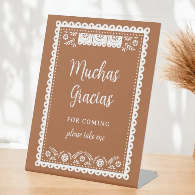 Cielito Lindo Mexican Baby Shower Vielen Dank Sockelschild (Von Creator hochgeladen)