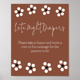 Cielito Lindo Mexican Baby Showspieldiaper Poster