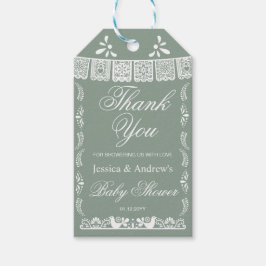 Cielito Lindo Mexican Gender Neutral Baby Shower Geschenkanhänger